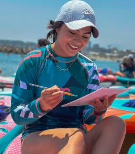 Pintar con Acuarelas sobre un Paddleboard